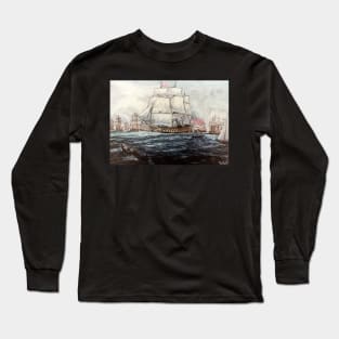 HMS VICTORY IN PORTSMOUTH, ENGLAND Long Sleeve T-Shirt